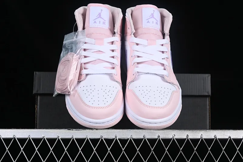 All categories Air Jordan Jordan series basketball shoes Air Jordan 1 Mid Air Jordan 1 Mid AJ1 Joe 1 cherry blossom pink and purple Chinese cultural casual sneakers FD8780-601
